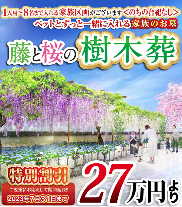 藤と桜の樹木葬 證大寺 江戸川